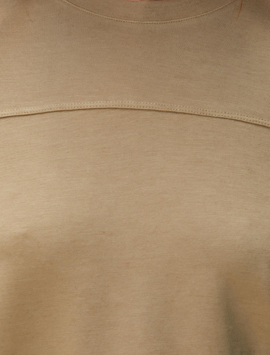 Network Kadın Limited Haki Kaşmir Karışımlı T-shirt Network Kadın Limited Haki Kaşmir Karışımlı T-shirt