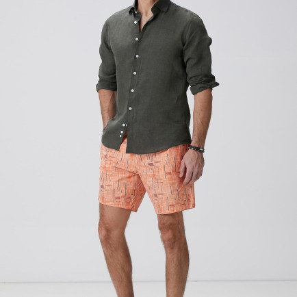 Network Erkek Turuncu Baskılı Mayo Network Erkek Turuncu Baskılı Mayo