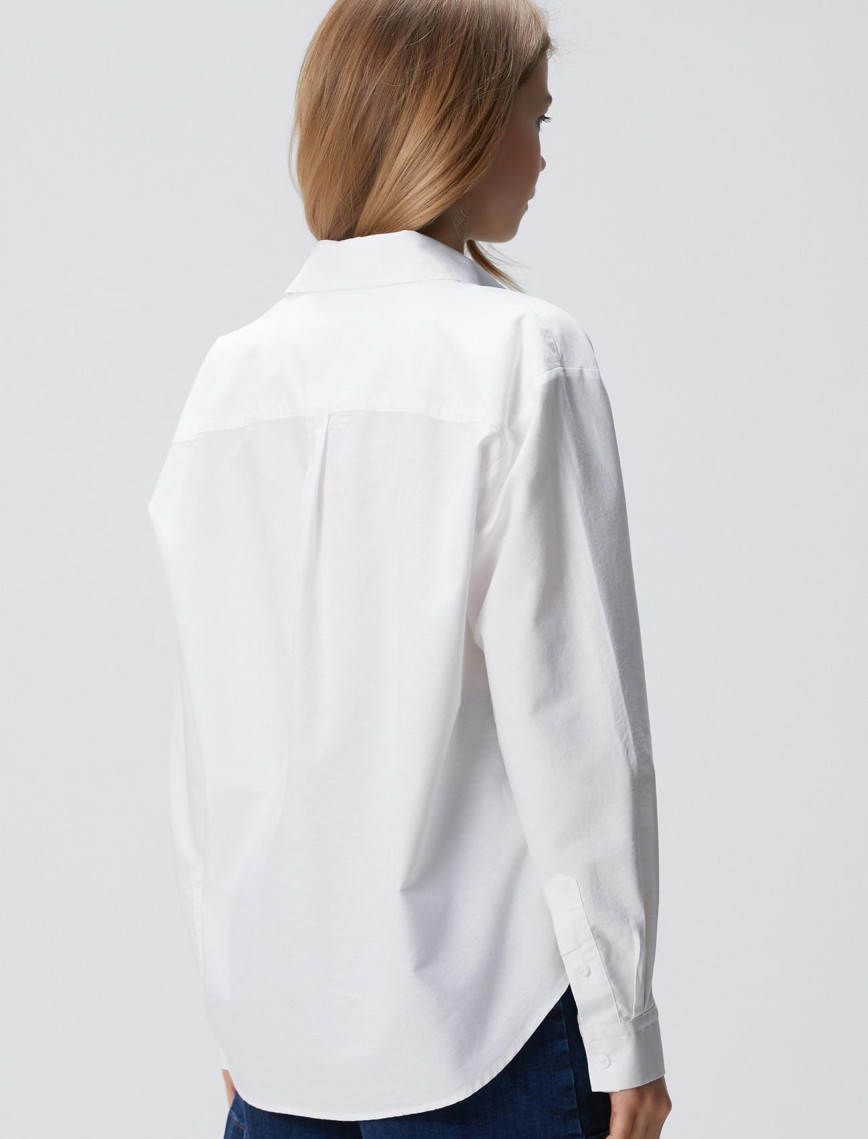 Network Kadın Beyaz Oxford Gömlek Network Kadın Beyaz Oxford Gömlek