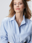 Network Kadın Açık Mavi Oxford Gömlek Network Kadın Açık Mavi Oxford Gömlek