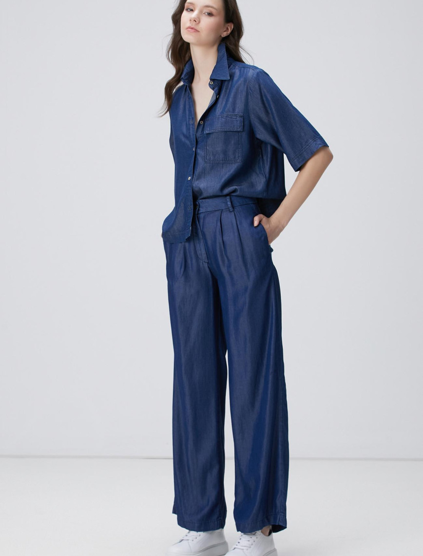 Network Kadın Indigo Casual Pantolon Network Kadın Indigo Casual Pantolon