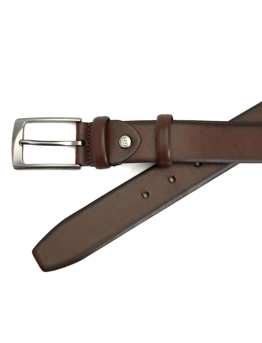 George Hogg Erkek Kahverengi Metal Tokalı Deri Kemer George Hogg Erkek Kahverengi Metal Tokalı Deri Kemer