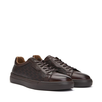 George Hogg Erkek Kahverengi Logolu Deri Sneaker Ayakkabı George Hogg Erkek Kahverengi Logolu Deri Sneaker Ayakkabı