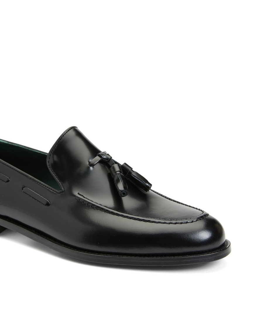 George Hogg Icons Erkek Siyah Püsküllü Deri Kösele Ayakkabı George Hogg Icons Erkek Siyah Püsküllü Deri Kösele Ayakkabı