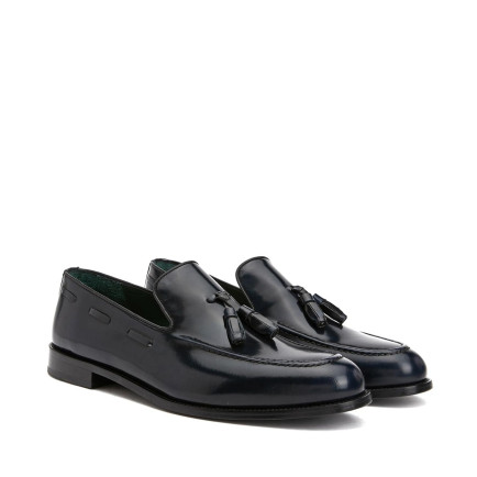 George Hogg Icons Erkek Lacivert Püsküllü Deri Kösele Ayakkabı George Hogg Icons Erkek Lacivert Püsküllü Deri Kösele Ayakkabı