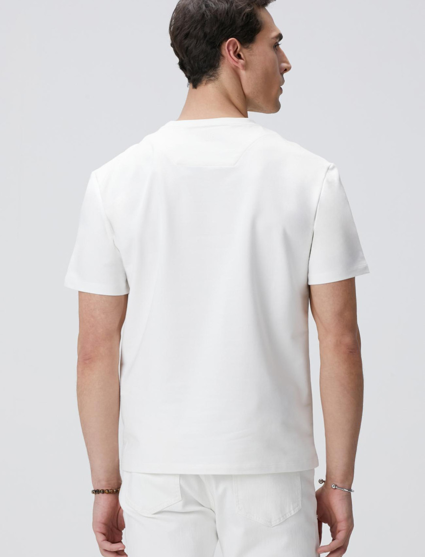 Network Erkek N-Tech Kırık Beyaz Basic T-shirt Network Erkek N-Tech Kırık Beyaz Basic T-shirt