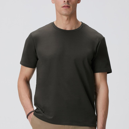 Network Erkek Haki Basic T-shirt Network Erkek Haki Basic T-shirt