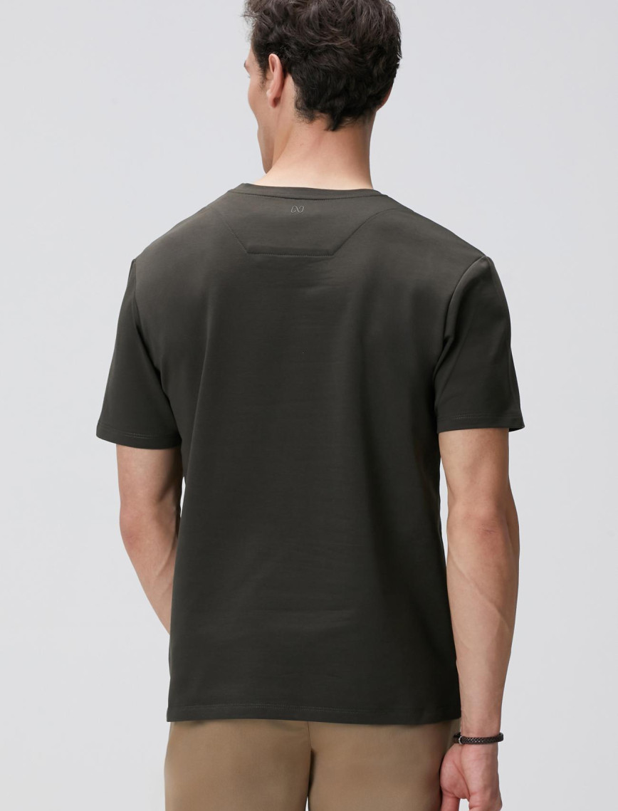 Network Erkek Haki Basic T-shirt Network Erkek Haki Basic T-shirt