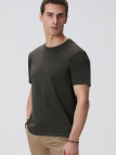 Network Erkek Haki Basic T-shirt Network Erkek Haki Basic T-shirt