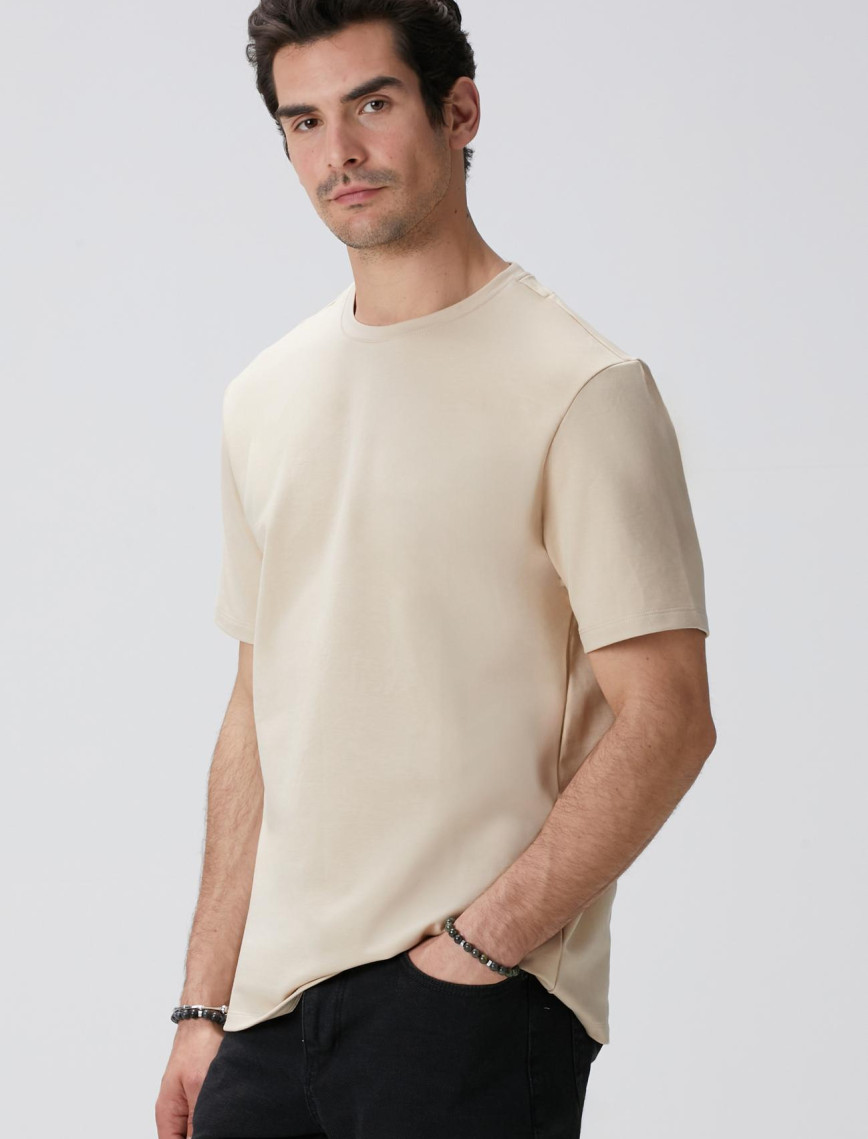 Network Erkek N-Tech Bej T-shirt Network Erkek N-Tech Bej T-shirt