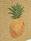 Kadın Taba Ananas Nakışlı Hasır Clutch Kadın Taba Ananas Nakışlı Hasır Clutch