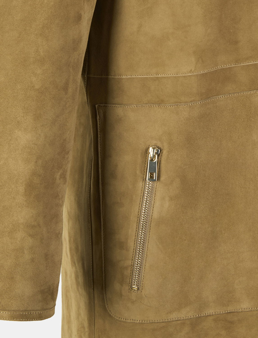 Simonetta Yeşil Kadın Çift Taraflı Deri Pardösü Simonetta Yeşil Kadın Çift Taraflı Deri Pardösü