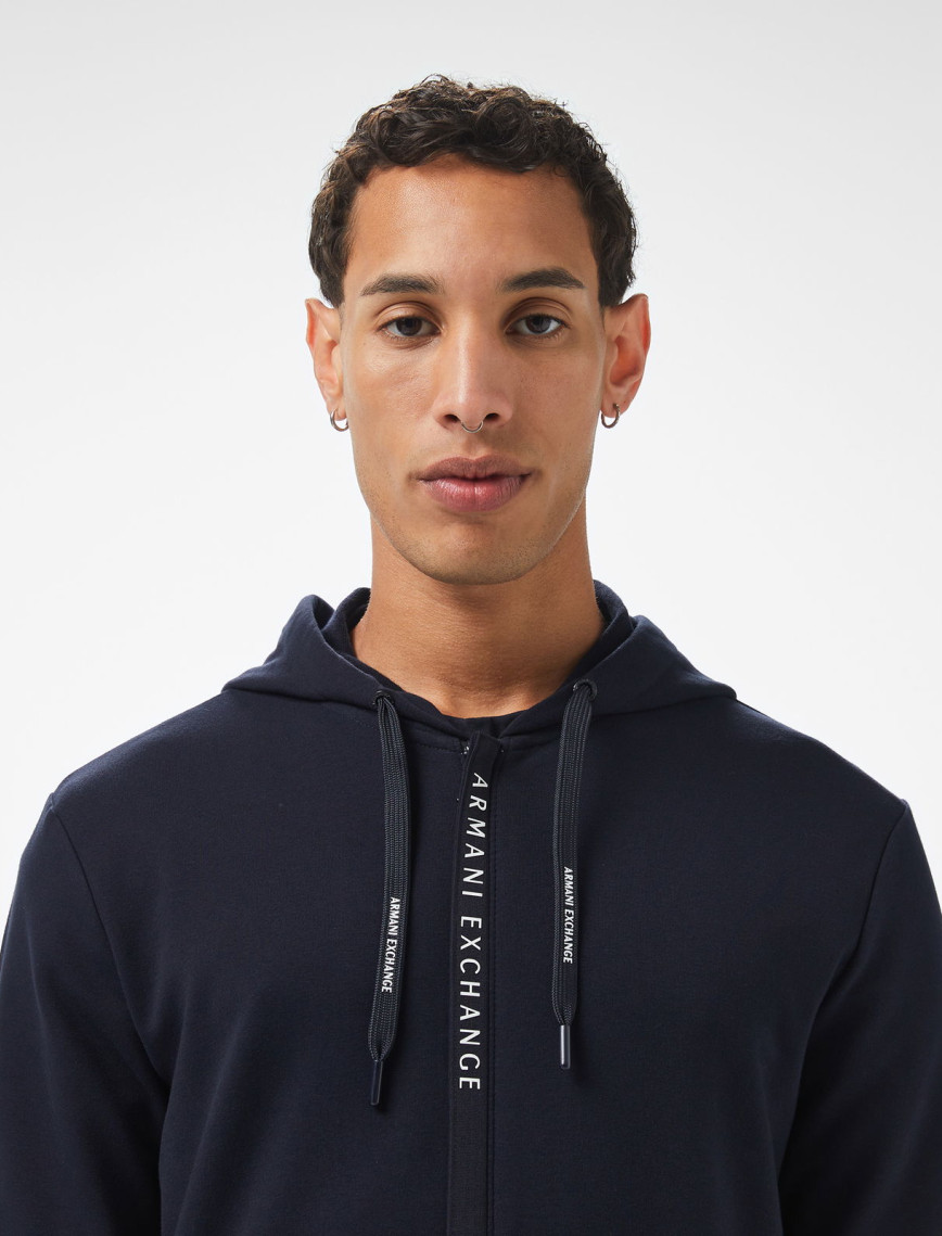 Armani Exchange Erkek Lacivert Fermuarlı Sweatshirt Armani Exchange Erkek Lacivert Fermuarlı Sweatshirt