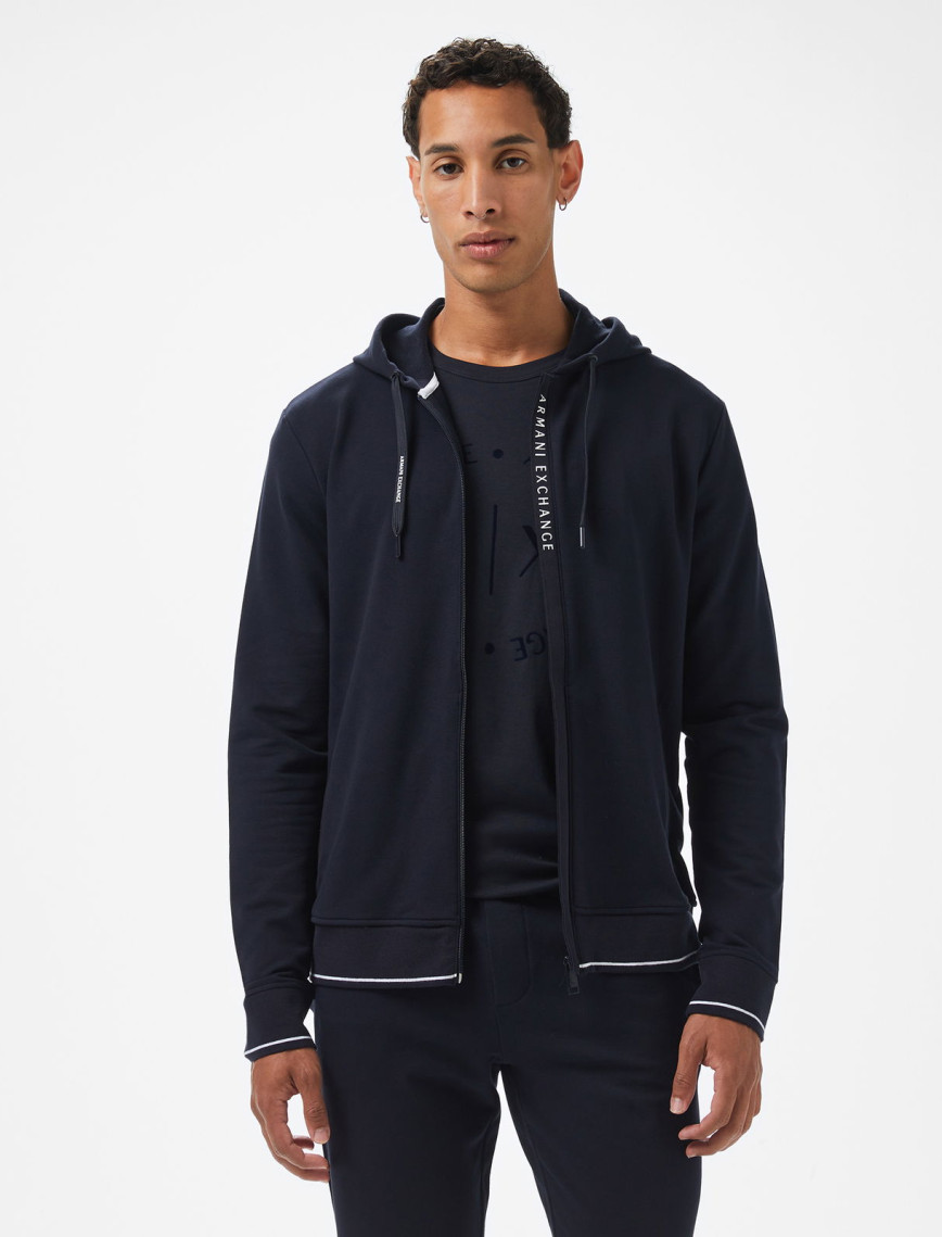 Armani Exchange Erkek Siyah Fermuarlı Sweatshirt Armani Exchange Erkek Siyah Fermuarlı Sweatshirt
