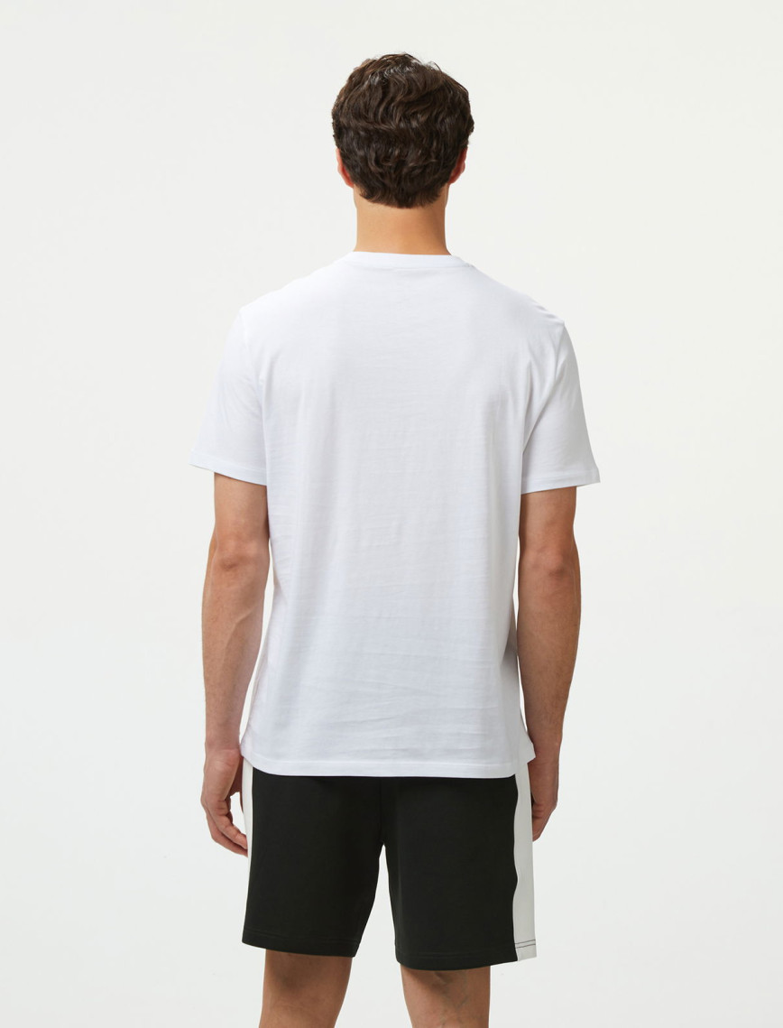 Armani Exchange Erkek Beyaz Bisiklet Yaka T-Shirt