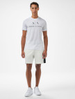 Armani Exchange Erkek Beyaz Bisiklet Yaka T-Shirt