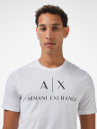 Armani Exchange Erkek Beyaz Bisiklet Yaka T-Shirt