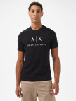 Armani Exchange Erkek Lacivert Bisiklet Yaka T-Shirt