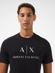 Armani Exchange Erkek Siyah Bisiklet Yaka T-Shirt