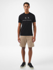 Armani Exchange Erkek Siyah Bisiklet Yaka T-Shirt