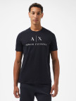 Armani Exchange Erkek Lacivert Bisiklet Yaka T-Shirt