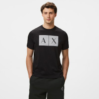 Armani Exchange Erkek Siyah Bisiklet Yaka T-Shirt