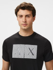 Armani Exchange Erkek Siyah Bisiklet Yaka T-Shirt