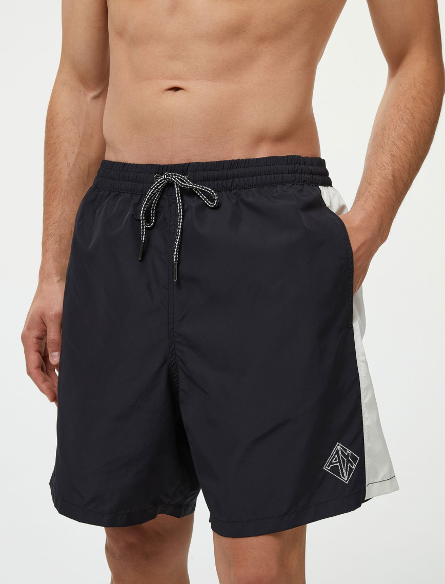 Armani Exchange Erkek Lacivert Mayo Şort