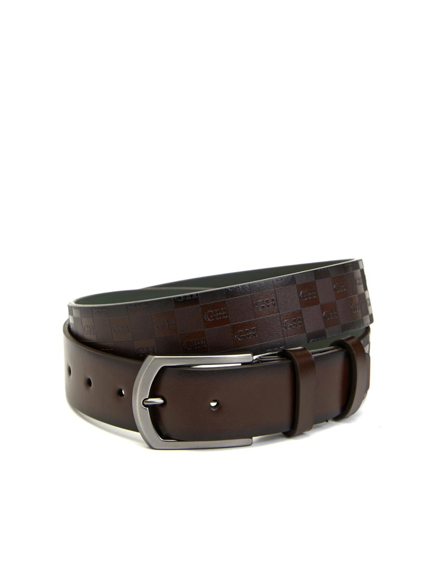 George Hogg Erkek Siyah Logo Desenli Deri Kemer George Hogg Erkek Siyah Logo Desenli Deri Kemer