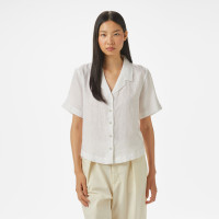 Nautica Kadın Beyaz Regular Fit Keten Gömlek Nautica Kadın Beyaz Regular Fit Keten Gömlek