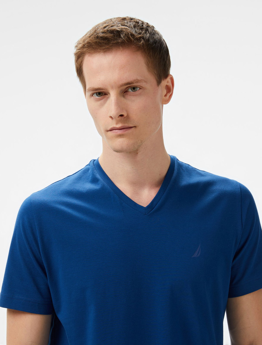 Nautica Erkek Mavi Regular Fit T-Shirt Nautica Erkek Mavi Regular Fit T-Shirt
