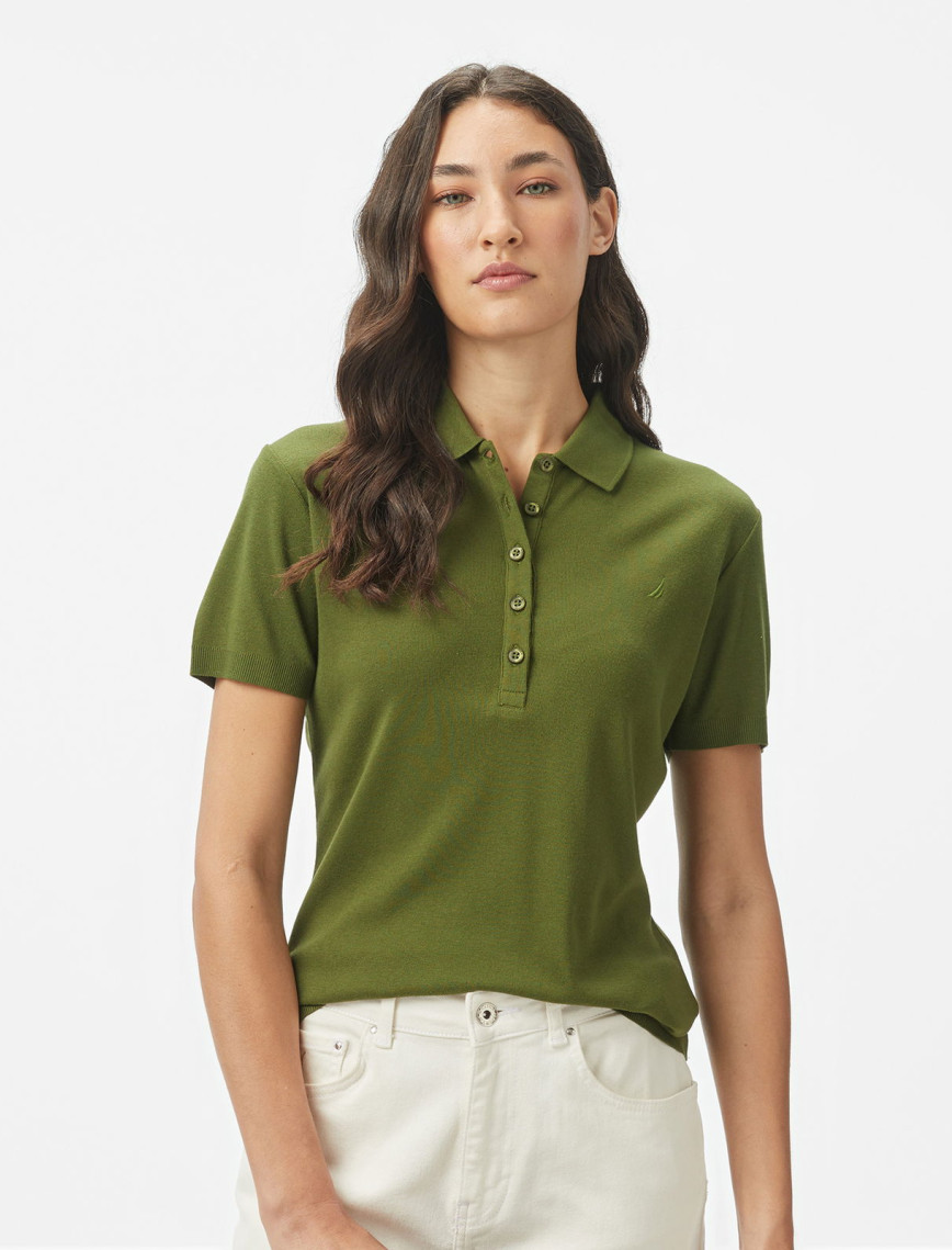 Nautica Kadın Yeşil Regular Fit Polo Nautica Kadın Yeşil Regular Fit Polo
