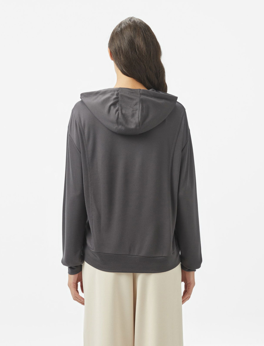 Nautica Kadın Gri Regular Fit Kapüşonlu Sweatshirt Nautica Kadın Gri Regular Fit Kapüşonlu Sweatshirt