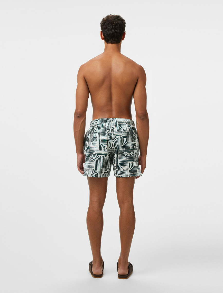 Nautica Erkek Yeşil Regular Fit Desenli Deniz Şortu Nautica Erkek Yeşil Regular Fit Desenli Deniz Şortu