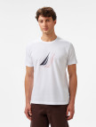 Nautica Erkek Beyaz Regular Fit Baskılı T-Shirt Nautica Erkek Beyaz Regular Fit Baskılı T-Shirt
