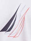 Nautica Erkek Beyaz Regular Fit Baskılı T-Shirt Nautica Erkek Beyaz Regular Fit Baskılı T-Shirt
