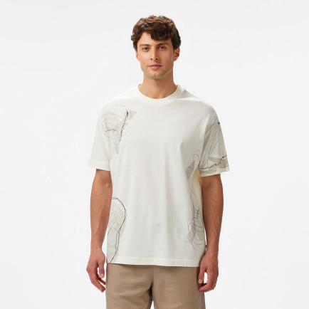 Nautica Erkek Krem Regular Fit Baskılı T-Shirt Nautica Erkek Krem Regular Fit Baskılı T-Shirt