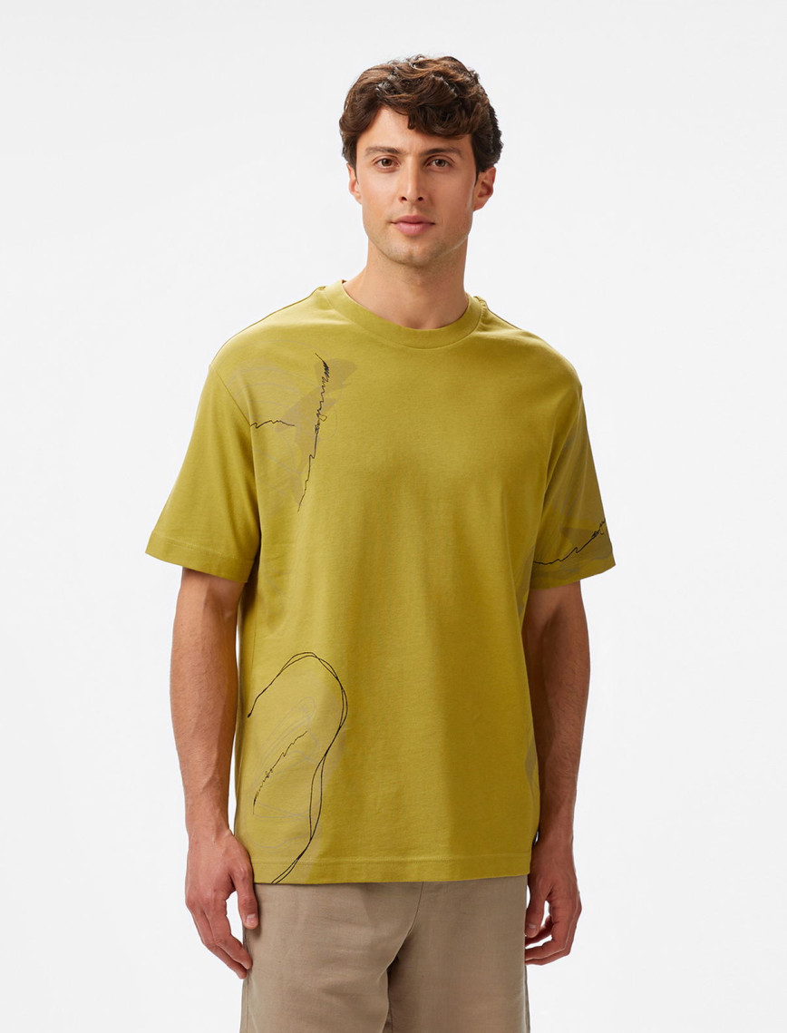 Nautica Erkek Yeşil Regular Fit Baskılı T-Shirt Nautica Erkek Yeşil Regular Fit Baskılı T-Shirt