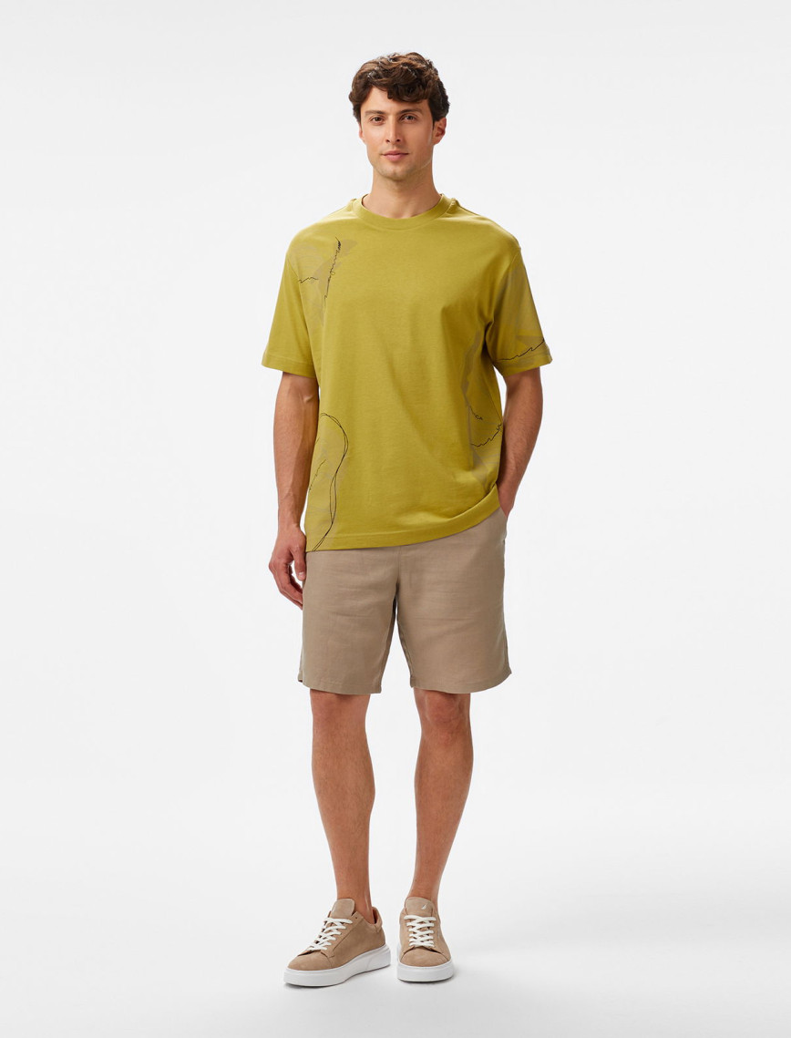 Nautica Erkek Yeşil Regular Fit Baskılı T-Shirt Nautica Erkek Yeşil Regular Fit Baskılı T-Shirt