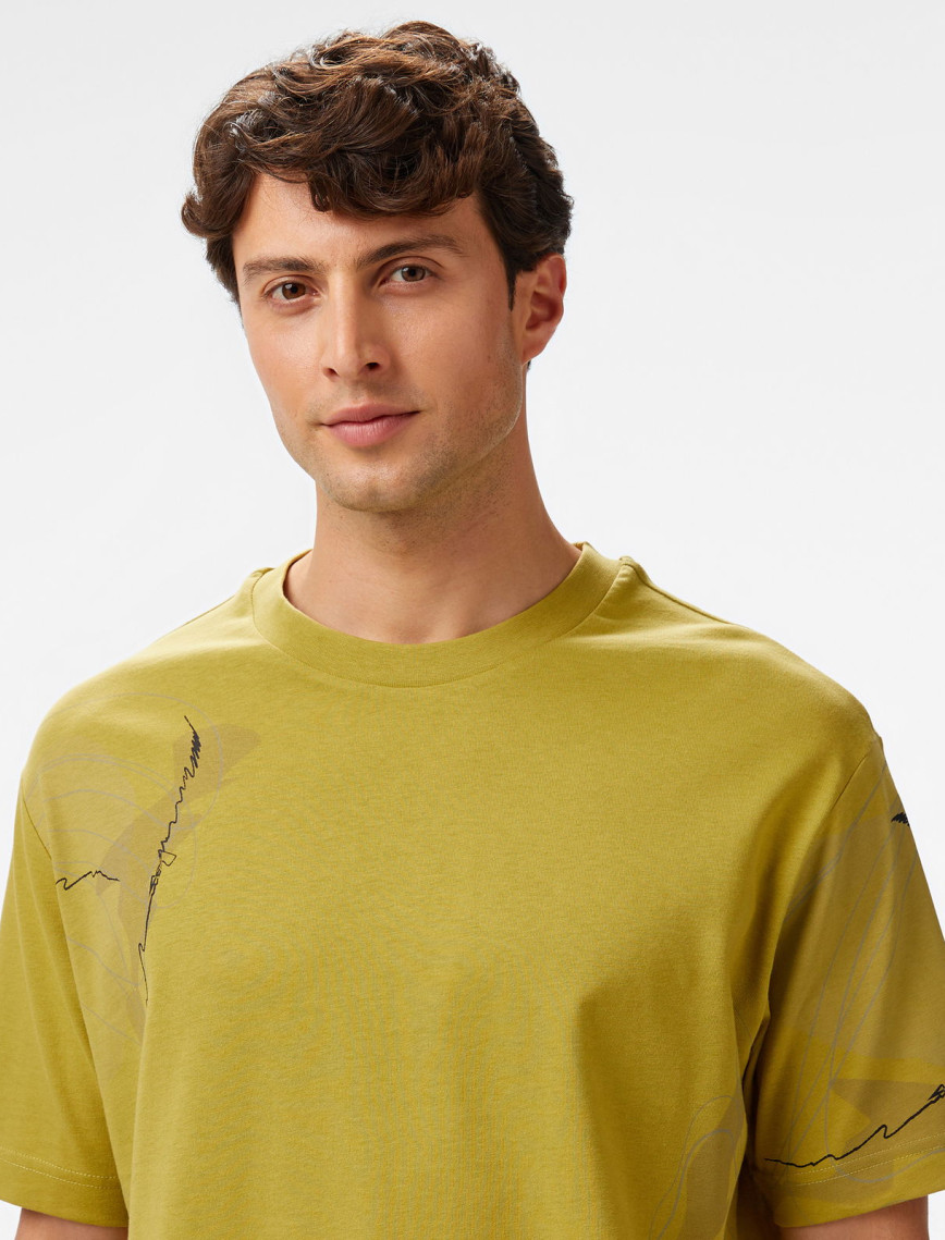 Nautica Erkek Yeşil Regular Fit Baskılı T-Shirt Nautica Erkek Yeşil Regular Fit Baskılı T-Shirt