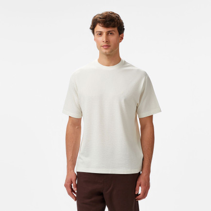 Nautica Erkek Krem Comfort Fit T-Shirt Nautica Erkek Krem Comfort Fit T-Shirt