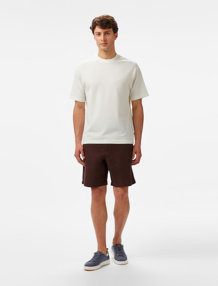 Nautica Erkek Krem Comfort Fit T-Shirt Nautica Erkek Krem Comfort Fit T-Shirt