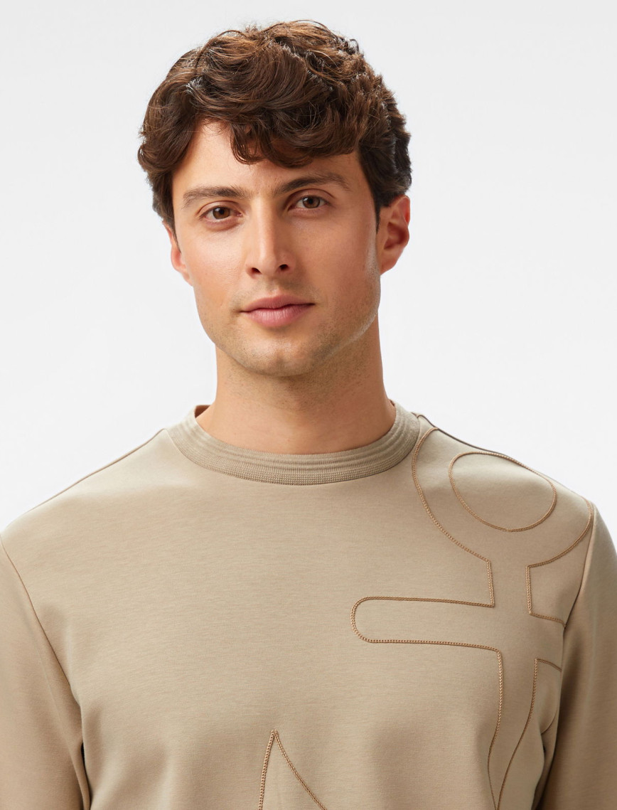 Nautica Erkek Bej Regular Fit Sweatshirt Nautica Erkek Bej Regular Fit Sweatshirt