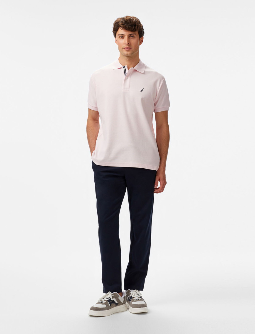 Nautica Erkek Pembe Classic Fit Polo Yaka T-Shirt