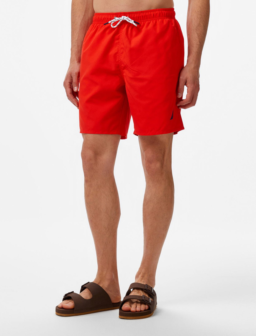 Nautica Erkek Kırmızı Regular Fit Mayo Şort