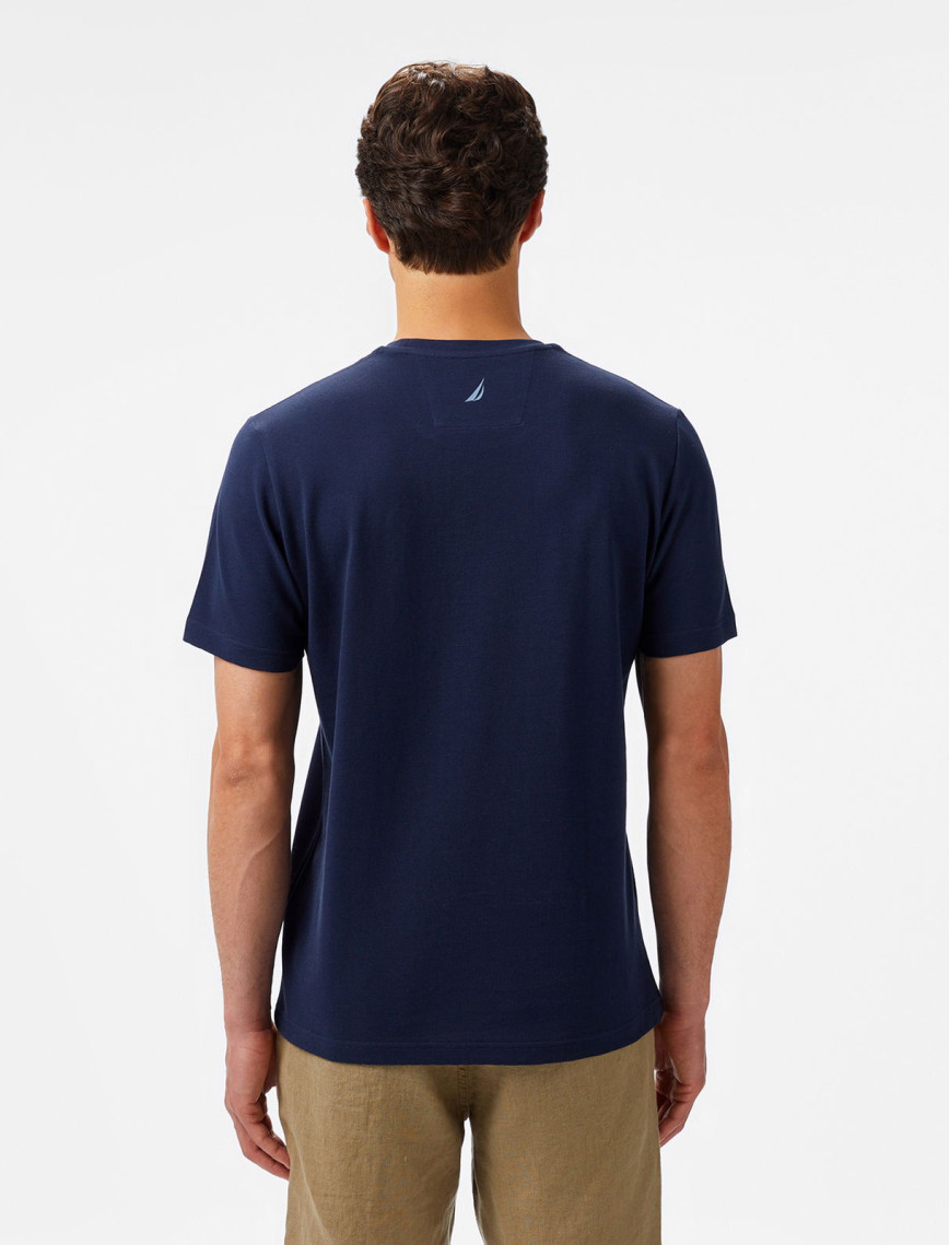 Nautica Erkek Lacivert Regular Fit Baskılı T-Shirt Nautica Erkek Lacivert Regular Fit Baskılı T-Shirt