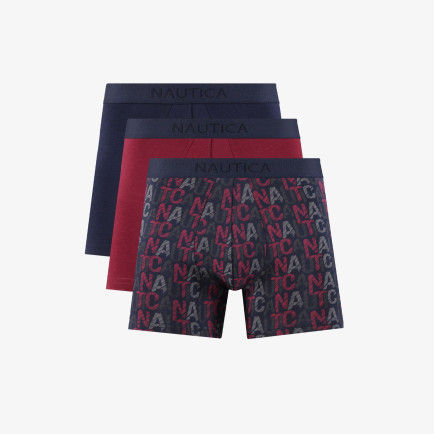 Nautica Erkek Lacivert Standart Fit 3'lü Boxer Nautica Erkek Lacivert Standart Fit 3'lü Boxer