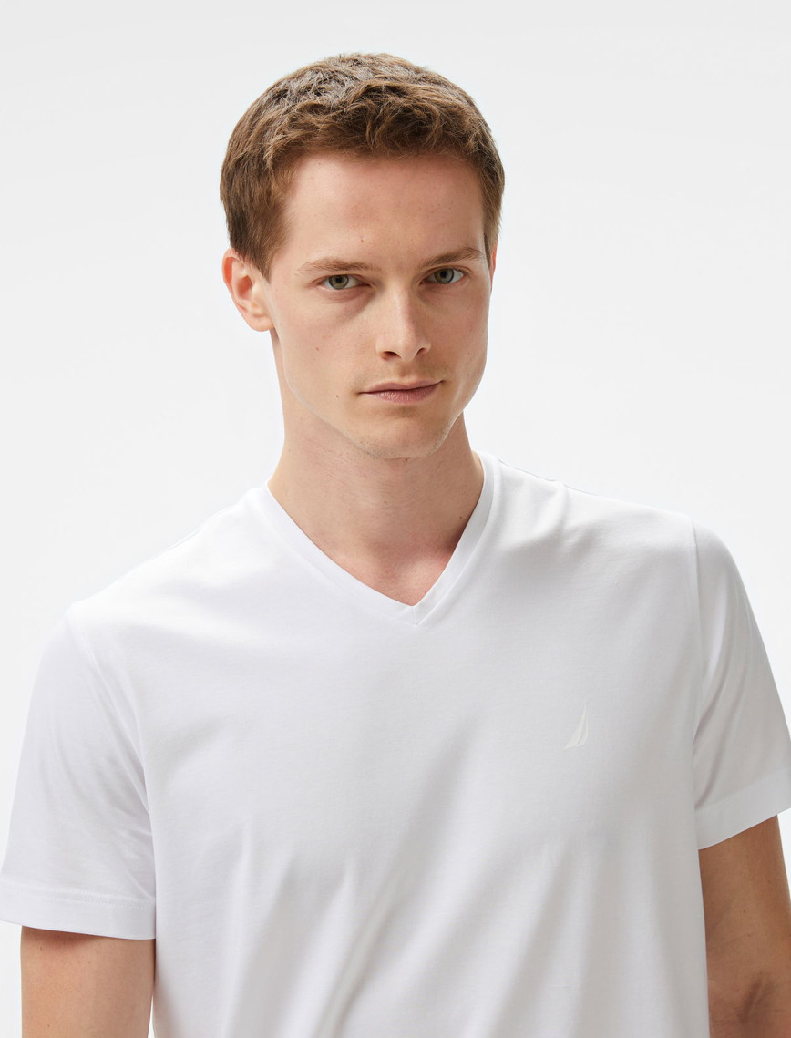Nautica Erkek Beyaz Regular Fit T-Shirt Nautica Erkek Beyaz Regular Fit T-Shirt