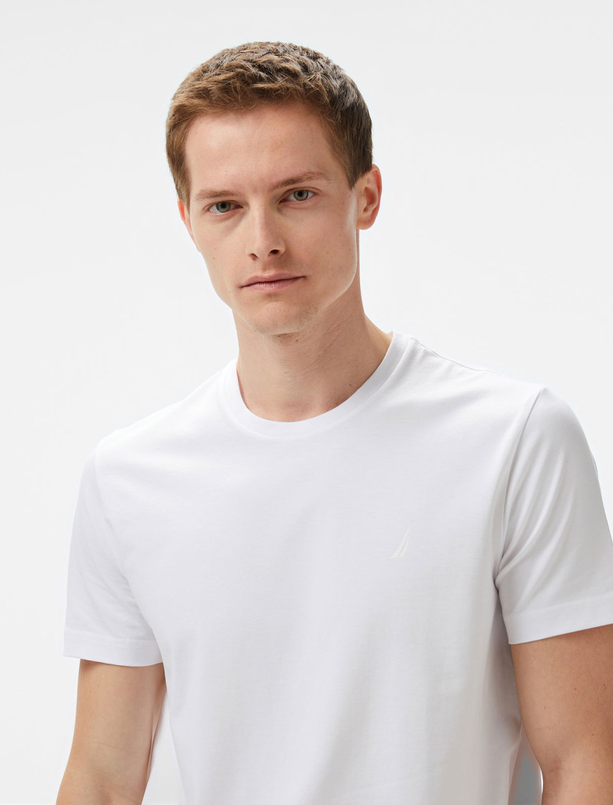 Nautica Erkek Beyaz Regular Fit T-Shirt Nautica Erkek Beyaz Regular Fit T-Shirt