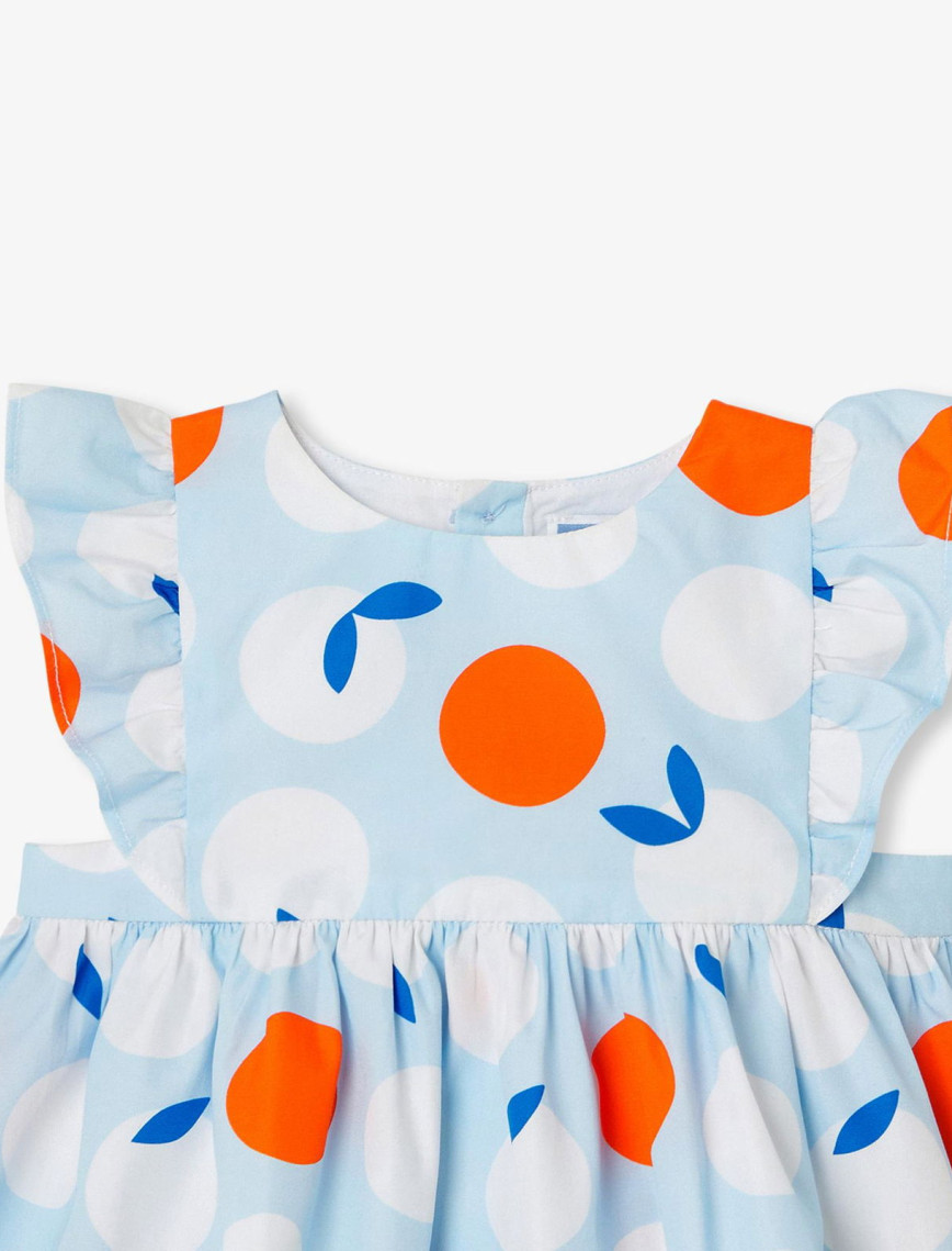 Jacadi Paris Yenidoğan Kız Bebek Fırfırlı Kol Poplin Elbise Jacadi Paris Yenidoğan Kız Bebek Fırfırlı Kol Poplin Elbise